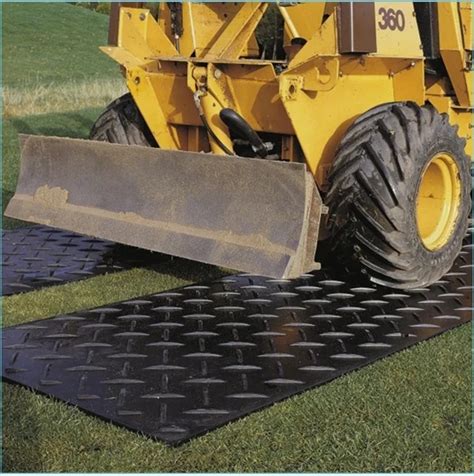 skid steer ground protection mats|traction mats for heavy equipment.